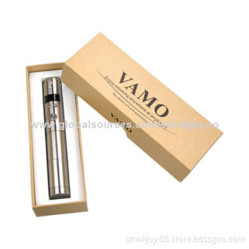 Starter Kit, Smokjoy Mechanical Mod Stainless/Chrome Vamo V5 Mod Variable Voltage VV Battery, OEM